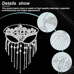 1шт. головной убор из сплава маскарадные маски&nbsp;AJEW-GA0008-17P