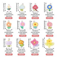 48шт 12 стиля подвески из полупрозрачной смолы&nbsp;RESI-TA0001-93