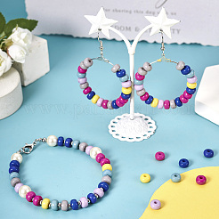 6 цвет непрозрачных акриловых бусин&nbsp;MACR-TA0001-58