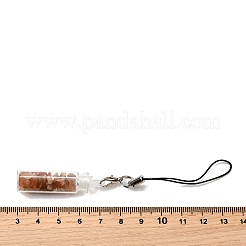 Натуральный щебень с декором в виде стеклянной бутылки&nbsp;HJEW-Q003-01P