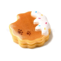 Кабошон из непрозрачной смолы с рисунком в виде отпечатка лапы&nbsp;CRES-I040-02E