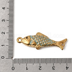 Эмалированные подвески-фигурки в виде рыбок из нержавеющей стали 304&nbsp;STAS-B128-55G-04