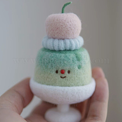 18 шт. 6-х цветная шерстяная ровница своими руками&nbsp;DIY-SP0005-70B