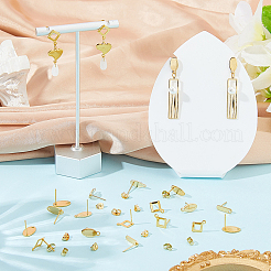 80 шт. 4 стиля фурнитуры для сережек-гвоздиков из нержавеющей стали 201&nbsp;EJEW-BBC0002-14A