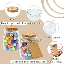 10 шт. стеклянные бутылки желаний&nbsp;CON-YW0001-92