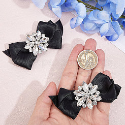 2 шт. съемный бант из полиэстеровой ленты для украшения обуви&nbsp;FIND-FG0003-03C