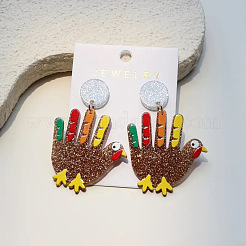 Акриловые серьги-гвоздики&nbsp;FS-WGB16BF-01