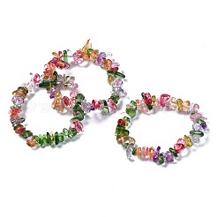 Унисекс синтетические кракле кварцевые бусины стрейч браслеты&nbsp;BJEW-S143-18-1