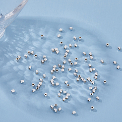 100 шт. Латунные дистанционные бусины&nbsp;KK-FI0001-02A-S