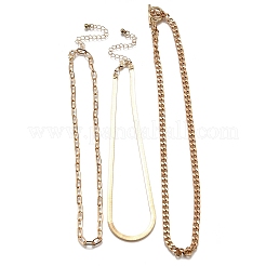 3 шт. набор из 3 цепочек из латуни и железа&nbsp;NJEW-V003-08G