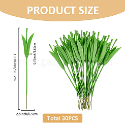 Стебель искусственного тюльпана из пластика и железа&nbsp;LS-DIY-WH0430-916
