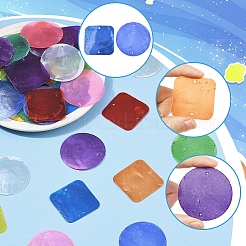 Комплекты подвесок из ракушек и ракушек capiz&nbsp;DIY-SP0005-49