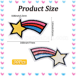 30 шт. Компьютеризированная вышивка ткань утюгом / пришить патчи&nbsp;PATC-CY0001-12