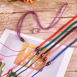 Изготовление ожерелий из двухцветного полиэстерового шнура (16 шт.)&nbsp;MAK-TA0001-19