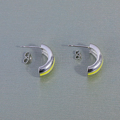 C-образные латунные серьги-гвоздики&nbsp;ET2611