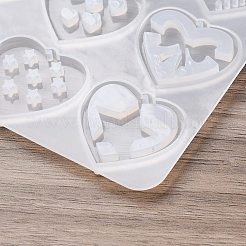 Тема дня святого валентина diy кулон силиконовые Молды SIL-F016-03A