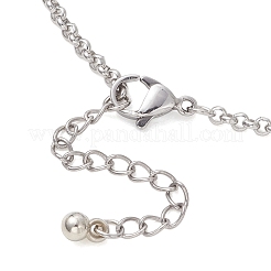 Изготовление браслета-цепочки Rolo из нержавеющей стали 304&nbsp;AJEW-JB01513