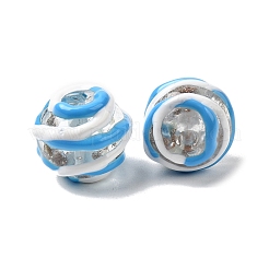 Бусины ручной работы из эмали с золотым песком&nbsp;LAMP-B035-03