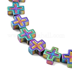 Гальванические нити из синтетических немагнитных гематитовых бусин&nbsp;G-K375-D03-02