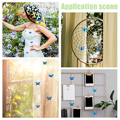 100 шт. искусственные бабочки из ПВХ&nbsp;AJEW-UN0002-45