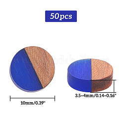 Непрозрачная смола и деревянные кабошоны&nbsp;RESI-PH0001-13