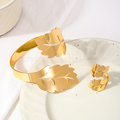 Наборы браслетов-манжет и колец-манжет из листового сплава&nbsp;FS-WG68E2E-01