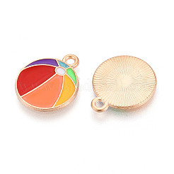 Подвески из сплава и эмали на пляжную тематику&nbsp;ENAM-T022-33E