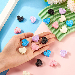 20 шт. 5 цвета непрозрачные акриловые бусины&nbsp;OACR-TA0002-76