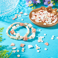 Набор для самостоятельного изготовления браслета из натуральных ракушек&nbsp;DIY-CF0001-10