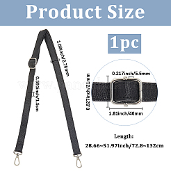 1 шт. плоские черные лямки из искусственной кожи для сумки&nbsp;FIND-BBC0004-48A