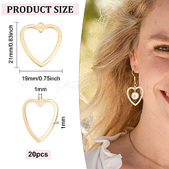 20 шт. латунные подвески с двумя петлями&nbsp;KK-BC0009-63