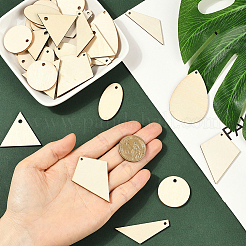 Наборы для изготовления деревянных висячих серег своими руками&nbsp;DIY-SP0005-03