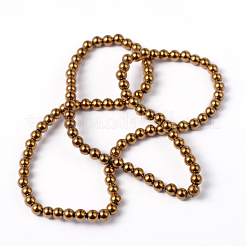 Немагнитные синтетический гематит бисер пряди&nbsp;LS-G-G091-4mm-1