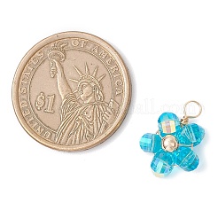 Подвески из прозрачного гальванического стекла&nbsp;PALLOY-JF04169