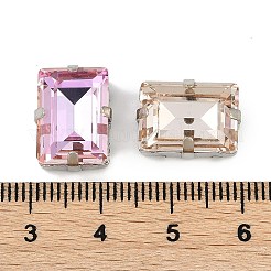 Латунные стеклянные стразы пришивные стразы&nbsp;RGLA-B004-01P-B