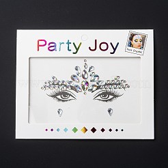 Акриловые наклейки для лица с драгоценными камнями&nbsp;LS-MRMJ-F014-02