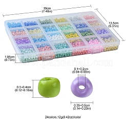 288 г 24 стилей стеклянных бусин&nbsp;SEED-FS0001-26B