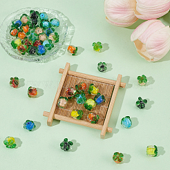 56 шт. 7-х цветные бусины-фрукты ручной работы в технике лэмпворк&nbsp;LAMP-ME0001-24