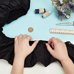 Хлопковая плиссированная кружевная лента&nbsp;OCOR-FG0002-63B-03