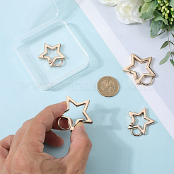 4шт 2 стиля пружинные кольца из цинкового сплава&nbsp;FIND-GF0007-56KCG