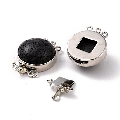 Застежки из натуральной лавы&nbsp;G-E427-16P