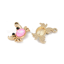 Сплав с УФ-покрытием и разноцветные стеклянные подвески со стразами&nbsp;FIND-M018-32G