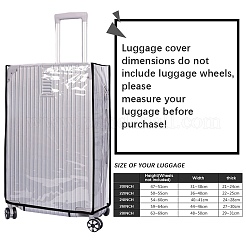 Прозрачный чехол для багажа из ПВХ&nbsp;AJEW-WH20080-52F