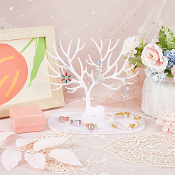 Пластиковый держатель для сережек для ювелирных изделий&nbsp;ODIS-WH0001-50B