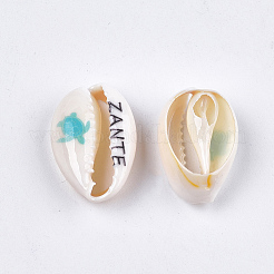 Набивные бусины из раковин каури&nbsp;SHEL-S276-12