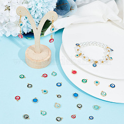 96 шт. 12 стиля прозрачные бусины от сглаза из смолы&nbsp;RESI-PH0001-88