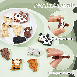 12шт 12 стиля пищевых экологически чистых силиконовых бусин&nbsp;SIL-GA0001-10