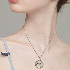 40 шт. подвеска-кабошон из нержавеющей стали 304&nbsp;STAS-BBC0008-44P