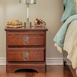 8 шт. ручки для шкафа из цинкового сплава с цветочным узором&nbsp;AJEW-FH0006-30B