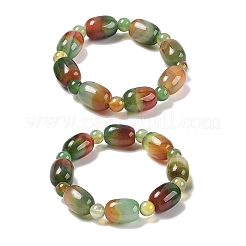 Браслеты из натуральных бусин павлиньего агата&nbsp;G-P570-01J